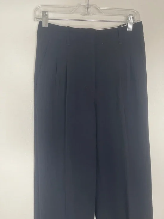 Aritzia Wilfred Effortless Pant Trousers High Waisted Pleated Black - Picture 2 of 6